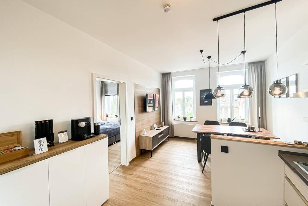 Luxus-Apartment In Leipzig Mit Privat-Parkplatz Exterior foto